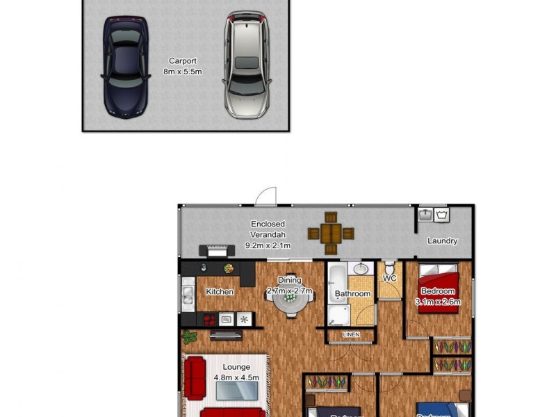 85 Thompson Street, Woonona NSW 2517 Floorplan