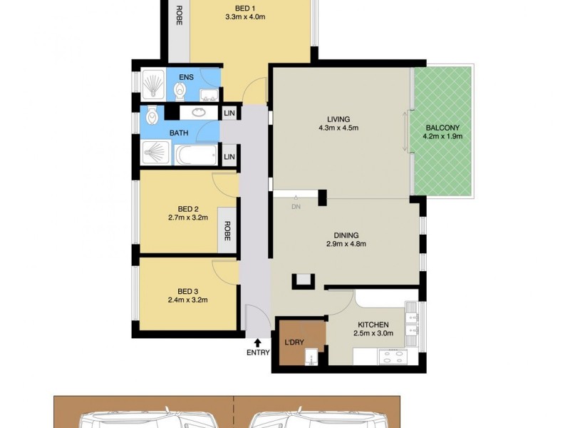 8/3 Durham Close, Macquarie Park NSW 2113 Floorplan