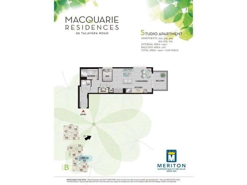 305/1 Alma Road, Macquarie Park NSW 2113 Floorplan