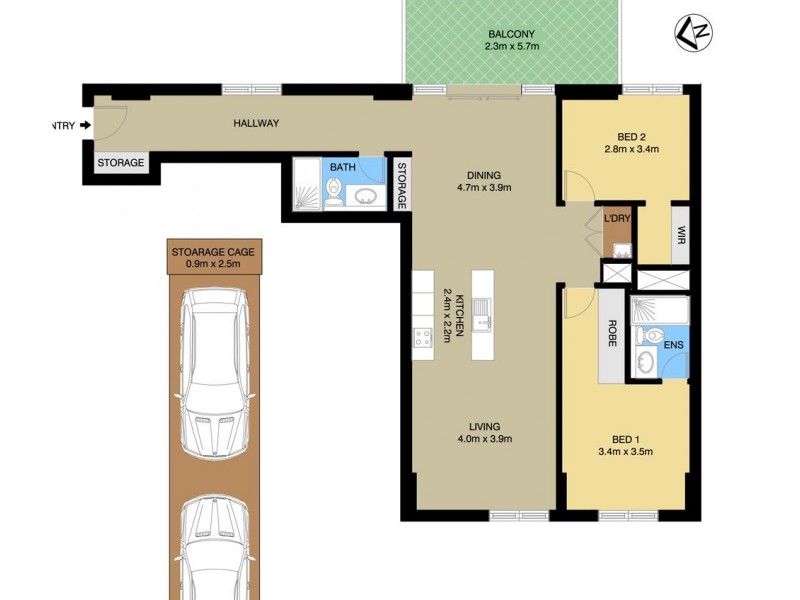 624/68 River Road, Ermington NSW 2115 Floorplan
