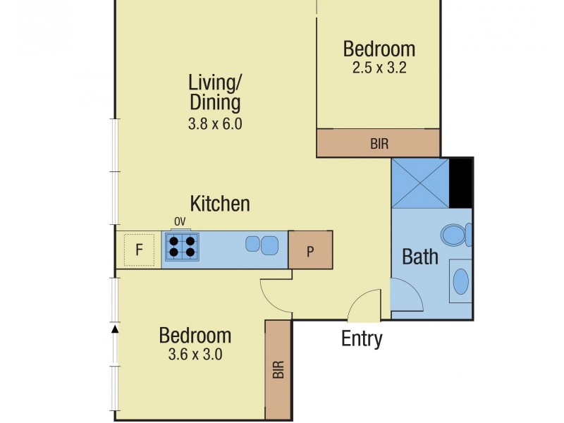 2806/133-139 City Road, Southbank VIC 3006 Floorplan