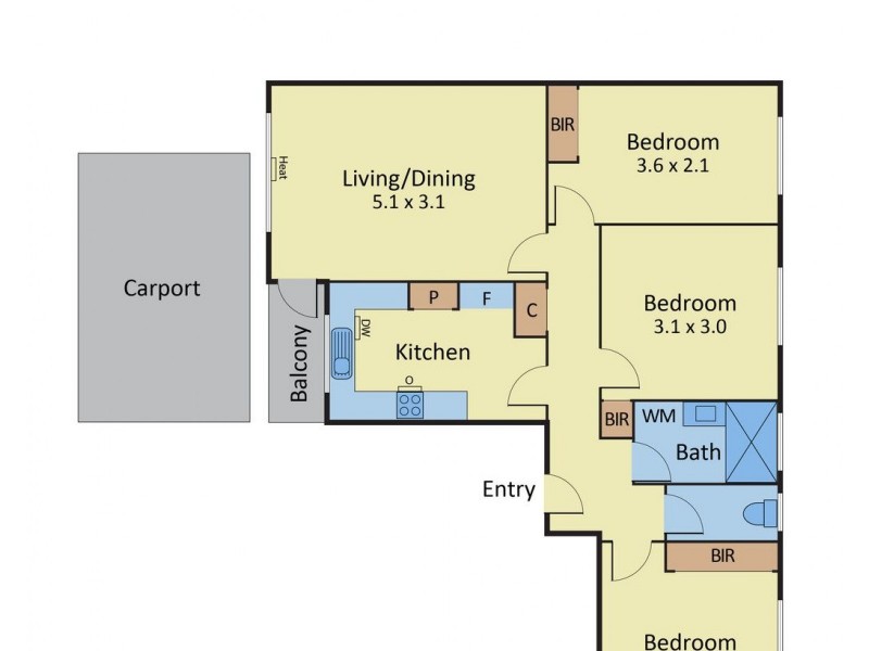1/8 Dunoon Street, Murrumbeena VIC 3163 Floorplan