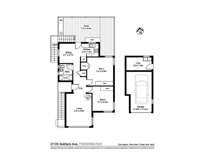 2/105a Soldiers Avenue, Freshwater NSW 2096