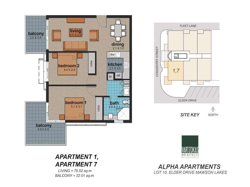 Apartment 7 Alpha Apartments Elder Drive, Mawson Lakes SA 5095