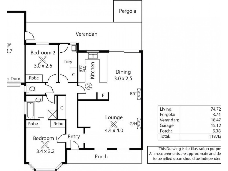 2/59 Dingera Avenue, North Plympton SA 5037 Floorplan