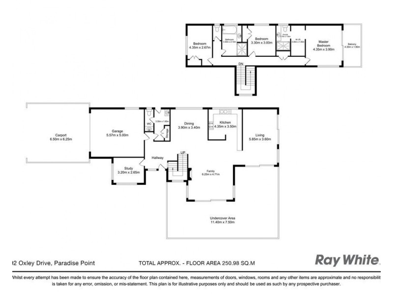 92 Oxley Drive, Paradise Point QLD 4216 Floorplan