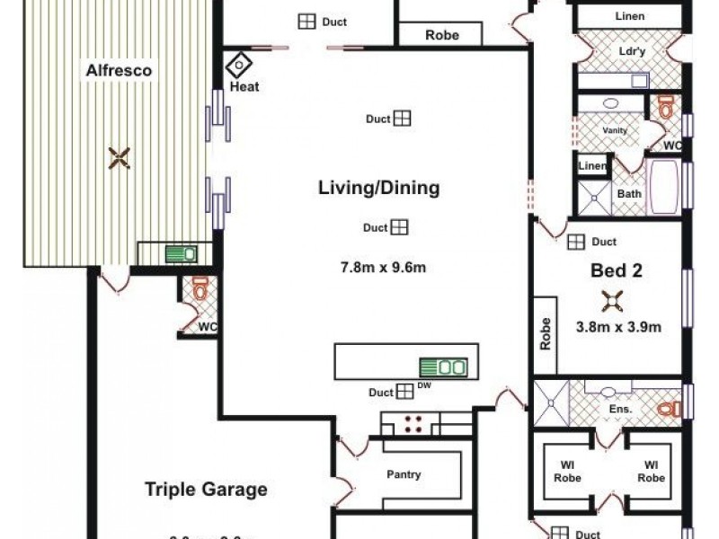 2 Queensberry Way, Blakeview SA 5114 Floorplan