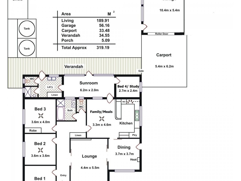 21 Russell Row, Paralowie SA 5108 Floorplan