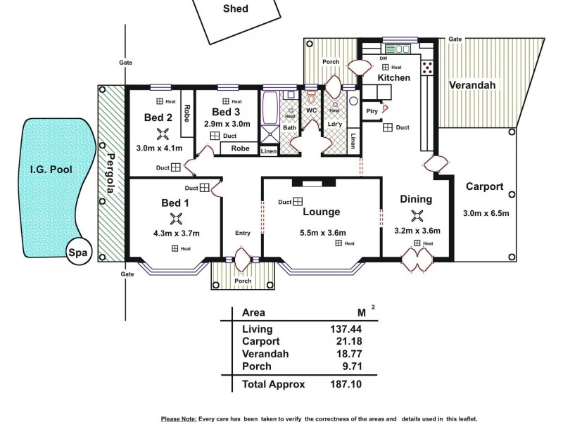 3 Bindana Avenue, Salisbury Park SA 5109 Floorplan