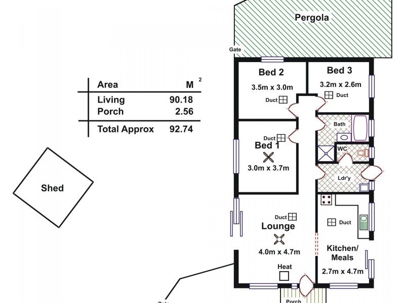 12 Sterling Court, Smithfield SA 5114 Floorplan