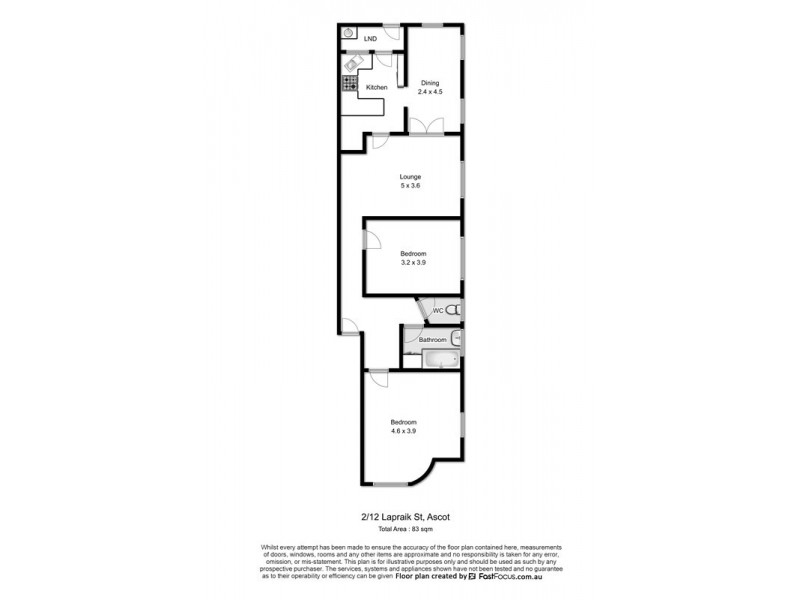 2/12 Lapraik Street, Ascot QLD 4007