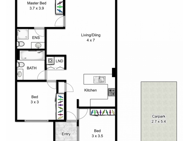 1/10 Vernon Terrace, Teneriffe QLD 4005