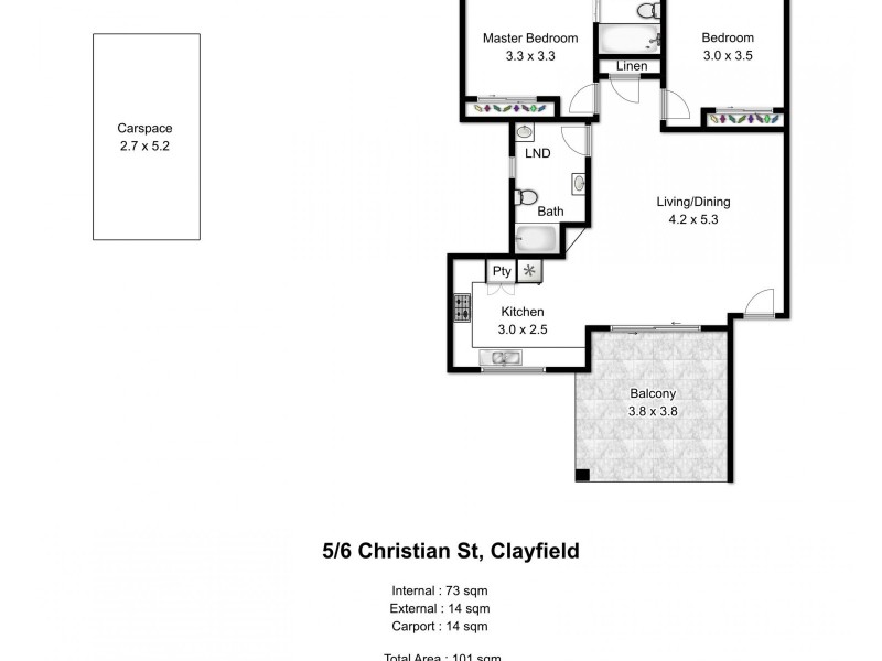 5/6 Christian Street, Clayfield QLD 4011 Floorplan