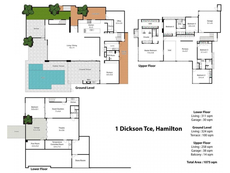 1 Dickson Terrace, Hamilton QLD 4007 Floorplan