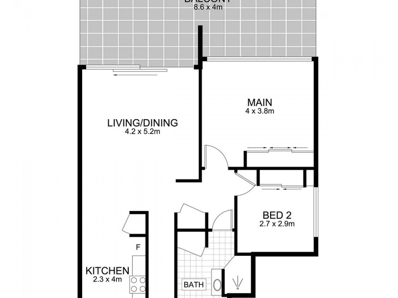 2/40 Toorak Road, Hamilton QLD 4007 Floorplan