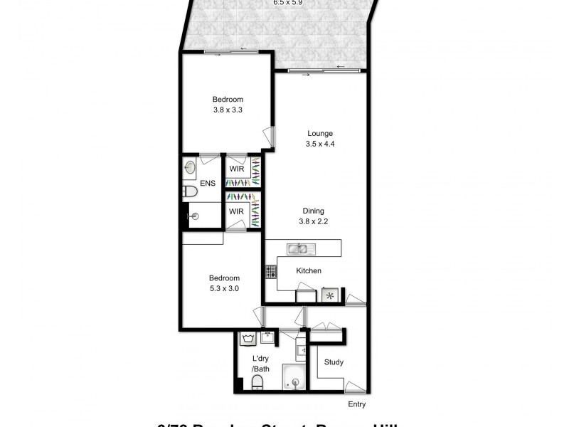 6/78 Brookes Street, Bowen Hills QLD 4006 Floorplan