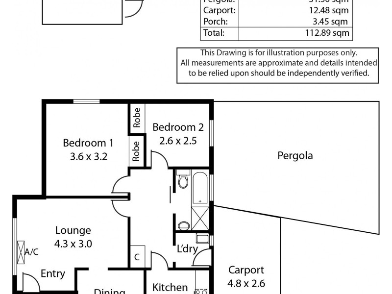 2/391-395 Tapleys Hill Road, Fulham Gardens SA 5024 Floorplan