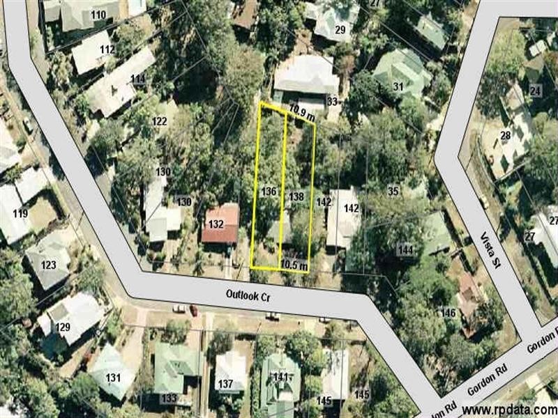 136 and 138 Outlook Crescent, Bardon QLD 4065