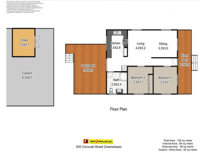 205 Cornwall Street, Greenslopes QLD 4120 Floorplan