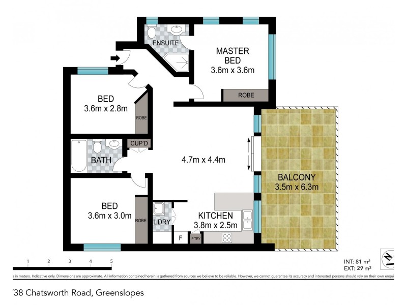 1/38 Chatsworth Road, Greenslopes QLD 4120 Floorplan