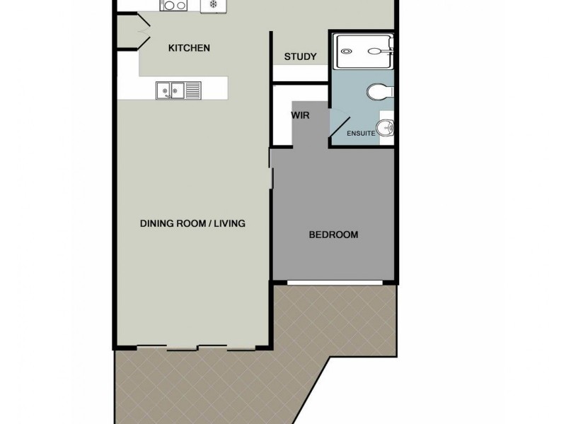 1111/30 Festival Place, Newstead QLD 4006 Floorplan