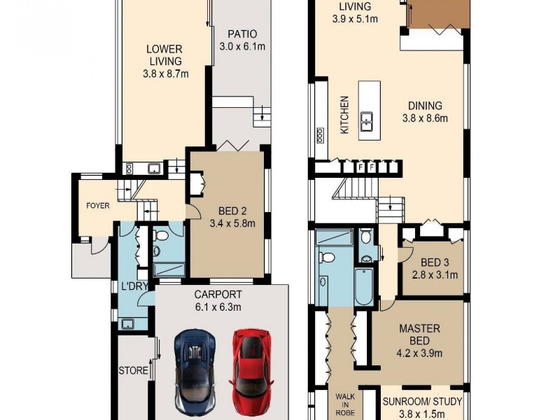 95 Little Chester Street, Teneriffe QLD 4005 Floorplan
