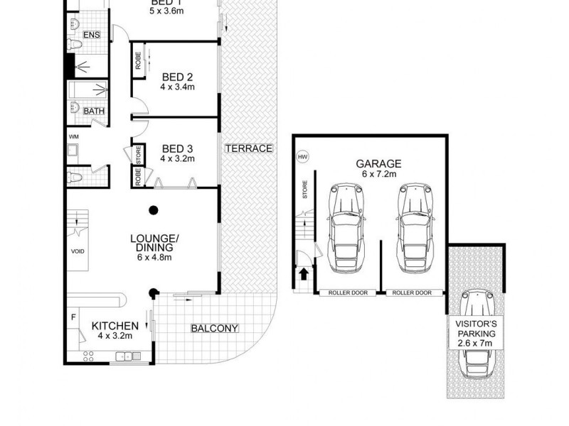 2/12 St. Martins Terrace, Buderim QLD 4556 Floorplan