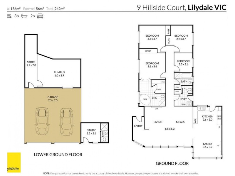 9 Hillside Court, Lilydale VIC 3140 Floorplan