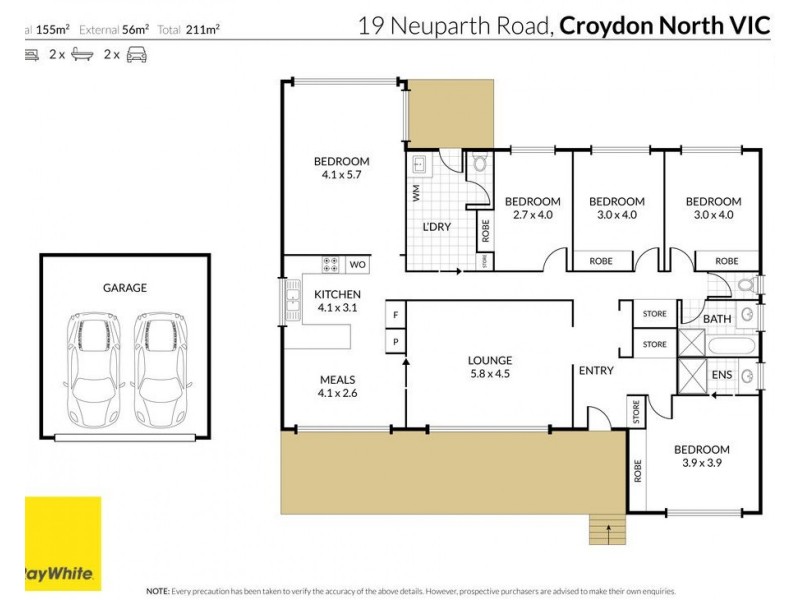19 Neuparth Road, Croydon North VIC 3136 Floorplan