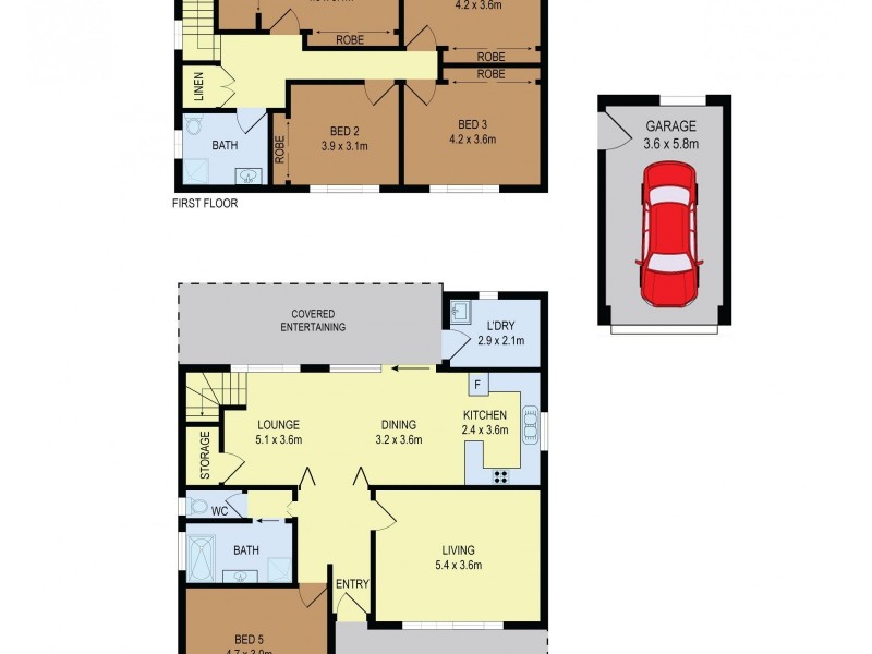 14 Harford Avenue, East Hills NSW 2213 Floorplan