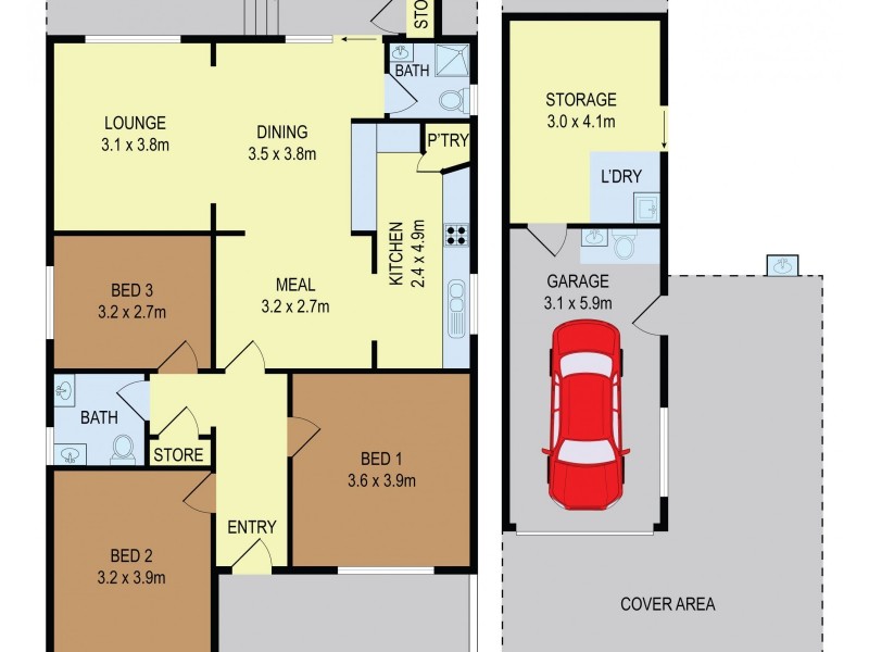 70 Lancaster Avenue, Punchbowl NSW 2196 Floorplan