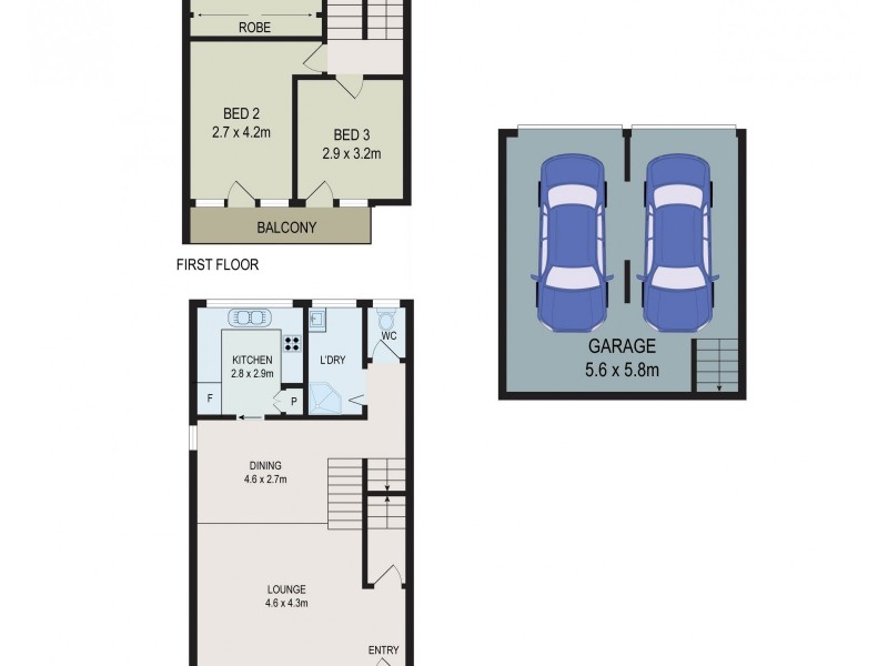 1/57-59 Powell Street, Yagoona NSW 2199 Floorplan