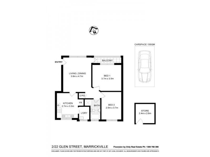 2/22 Glen Street, Marrickville NSW 2204