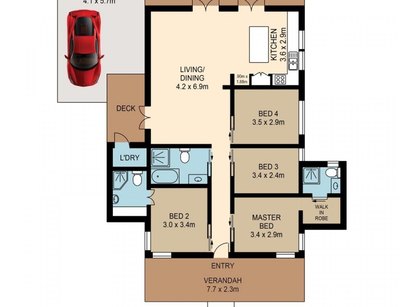 76 London Street, Eight Mile Plains QLD 4113 Floorplan