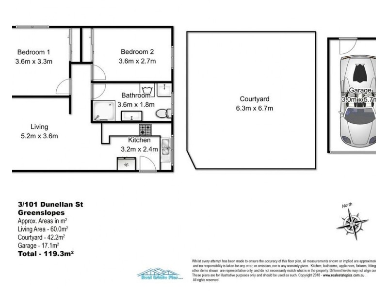 3/101 Dunellan Street, Greenslopes QLD 4120 Floorplan