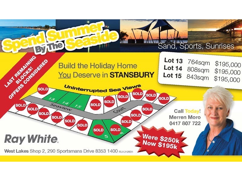 Lot  13 – 15 Seaview Court, Stansbury SA 5582
