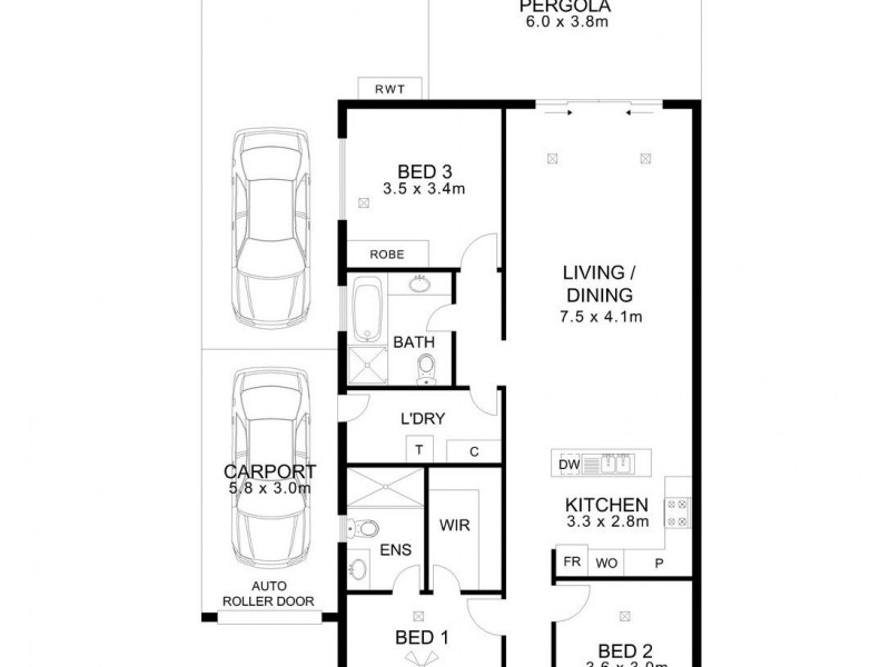 15b Marinoff Street, Seaton SA 5023 Floorplan