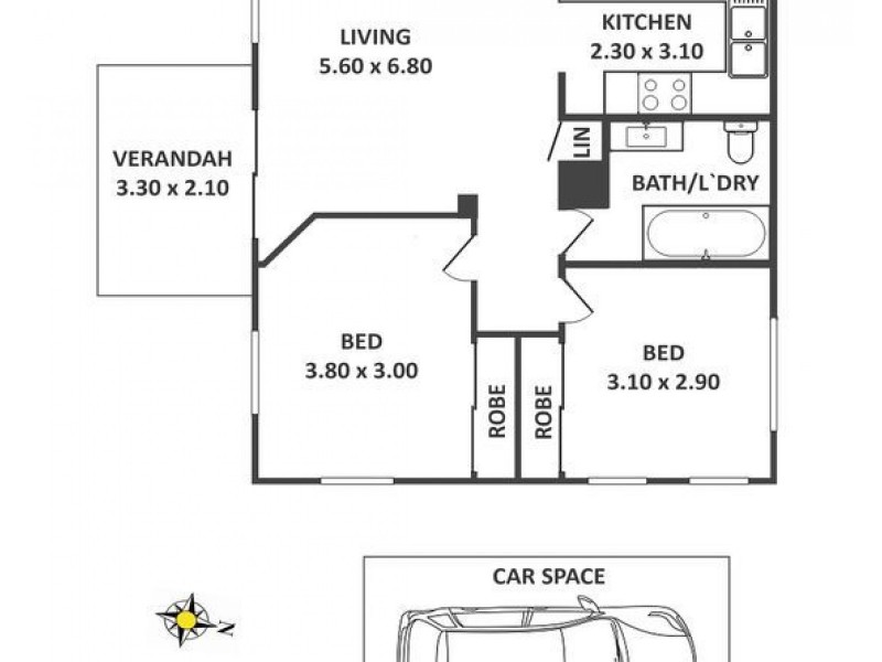 42/12 West Street, Croydon NSW 2132 Floorplan