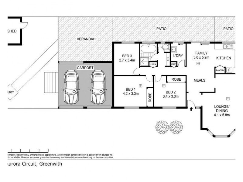 2 Aurora Circuit, Greenwith SA 5125 Floorplan
