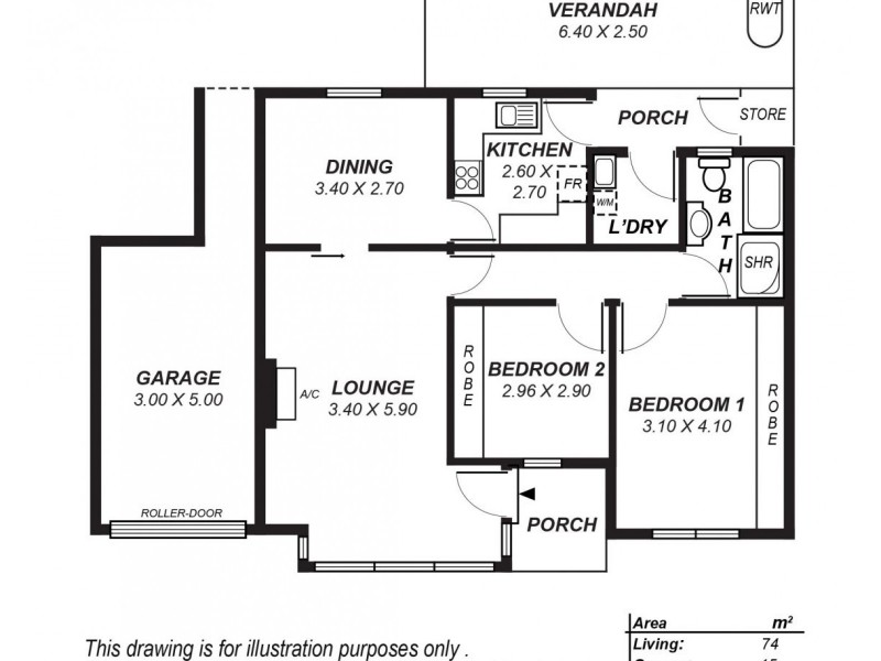 3/15 Sixth Avenue, Glenelg East SA 5045 Floorplan