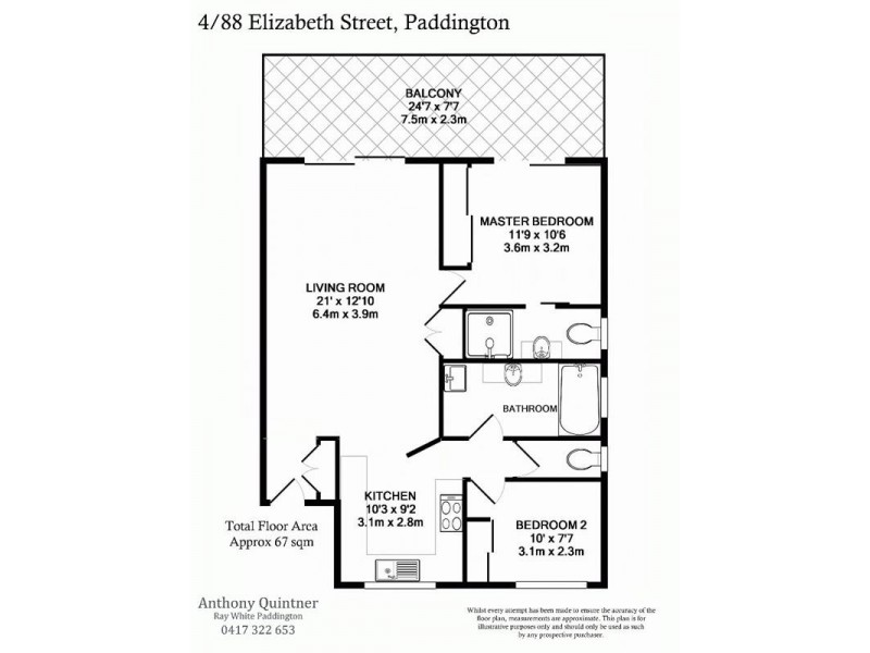 4/88 Elizabeth Street, Paddington QLD 4064