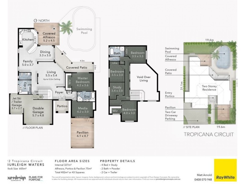 22 Tropicana Circuit, Burleigh Waters QLD 4220 Floorplan