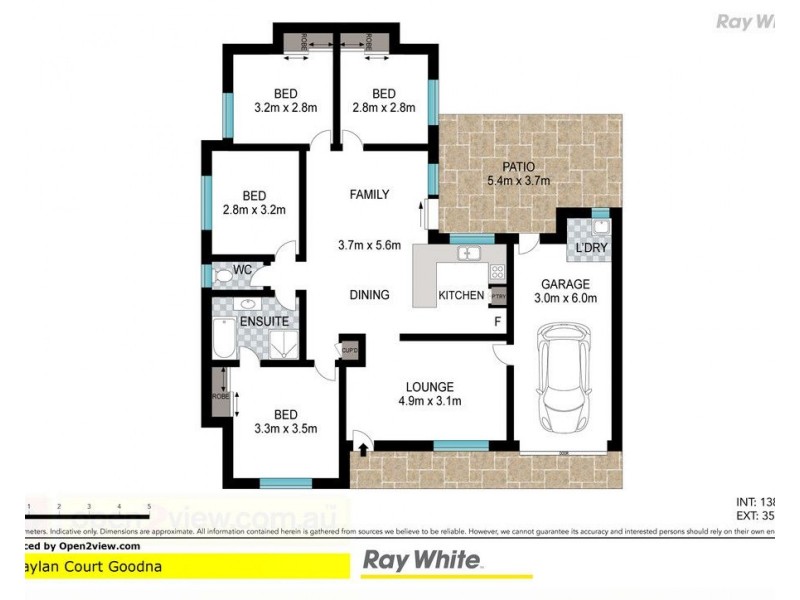 8 Maylan Court, Goodna QLD 4300 Floorplan