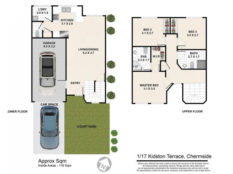 1/23 Kidston Terrace, Chermside QLD 4032 Floorplan
