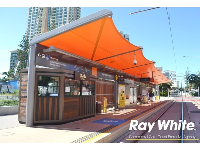Kiosk 8 Cypress Avenue Station, Gold Coast Light Rail, Surfers Paradise QLD 4217