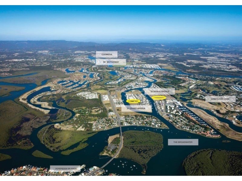 31 Grant Avenue and 33 Sickle Avenue, Hope Island QLD 4212