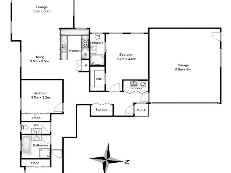 1/2C Lachlan Street, Thirroul NSW 2515 Floorplan