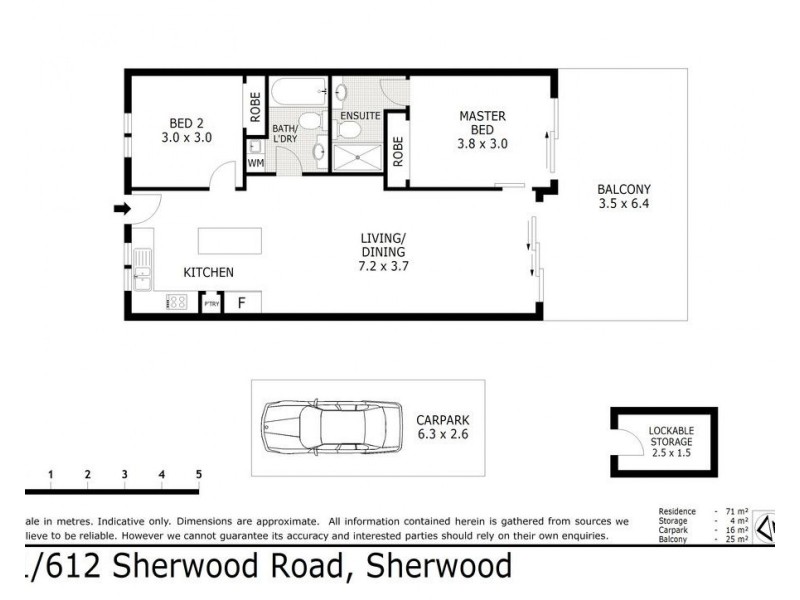 1/612 Sherwood Road, Sherwood QLD 4075 Floorplan