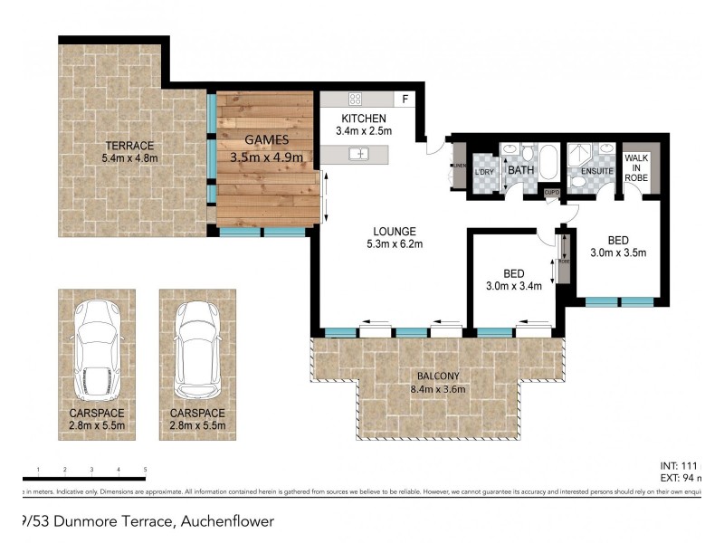 29/53 Dunmore Terrace, Auchenflower QLD 4066 Floorplan