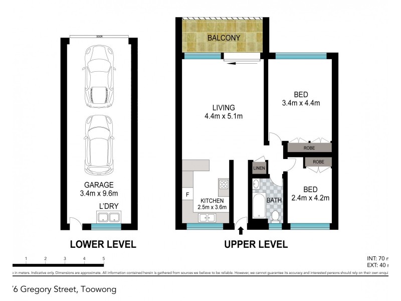 2/6 Gregory Street, Toowong QLD 4066 Floorplan